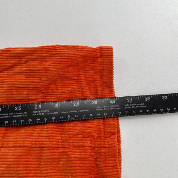 Wild Fable Orange Corduroy Mini Dress S Cotton Spaghetti Straps Y2K Babydoll - Picture 4 of 13